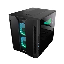 CHIEFTEC GM-02B-OP fekete (táp nélküli) ablakos mATX ház