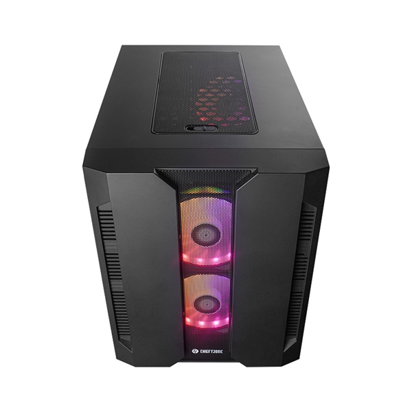 CHIEFTEC GM-02B-OP fekete (táp nélküli) ablakos mATX ház