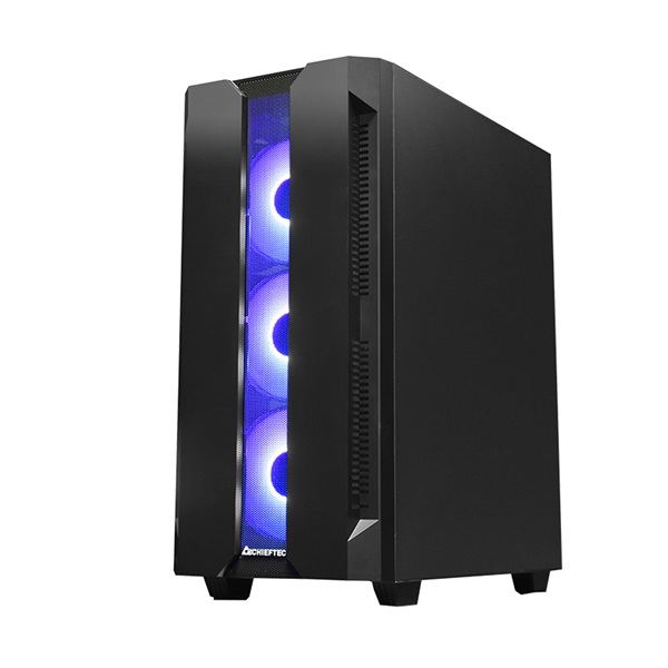CHIEFTEC GS-01B-OP fekete (táp nélküli) ablakos ATX ház