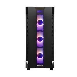 CHIEFTEC GS-01B-OP fekete (táp nélküli) ablakos ATX ház