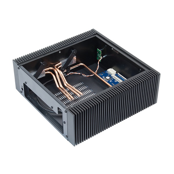 CHIEFTEC HF-200B-OP fekete (táp nélküli) mini-ITX ház