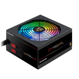 CHIEFTEC Tápegység Moduláris, Photon Gold 650W, 14cm, RGB világítás, ATX BOX