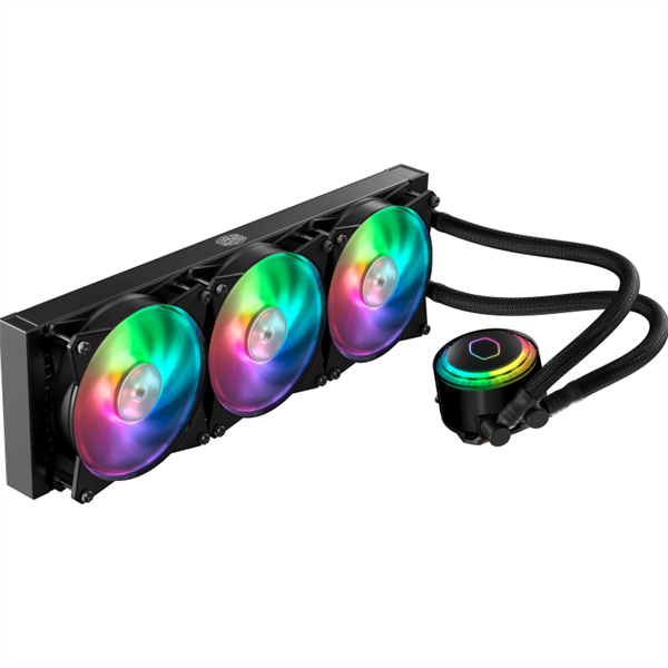 COOLER MASTER CPU hűtő MASTERLIQUID ML360 MIRROR TR4 EDITION (vízhűtés), fekete