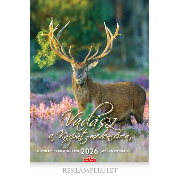 CSG 2026 Vadász a Kárpát-medencében 33,5x45,5 cm falinaptár
