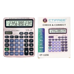 CTIFREE CT-1156 számológép, 155x195mm, 14 számjegy, dual power, 2 év garancia