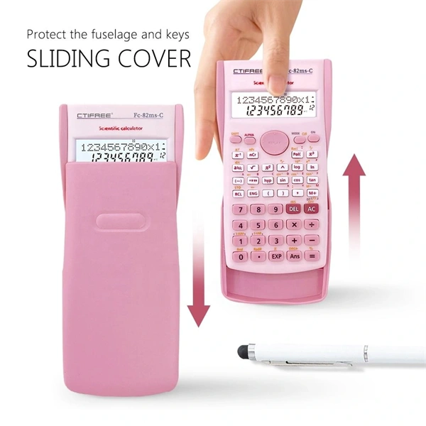 CTIFREE FC-82MS-C PINK rózsaszín tudományos számológép, 80x155mm, 2 év garancia