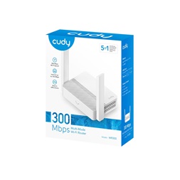 CUDY WR300 egysávos N300 5in1 WIFI fehér Router
