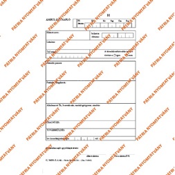 C.3410-5 A5 50x2lapos "Ambuláns napló" nyomtatvány