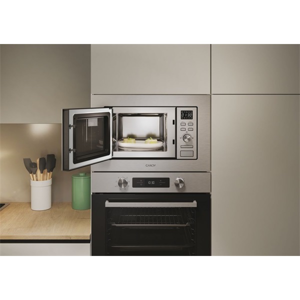 Candy CA20FMW7NG 1000W, 20lieteres, inox, beépíthető, mikrohullámú sütő