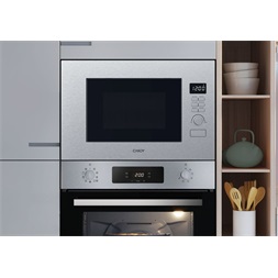 Candy CA38FL7NWBX 800W, 20literes, inox, beépíthető, mikrohullámú sütő