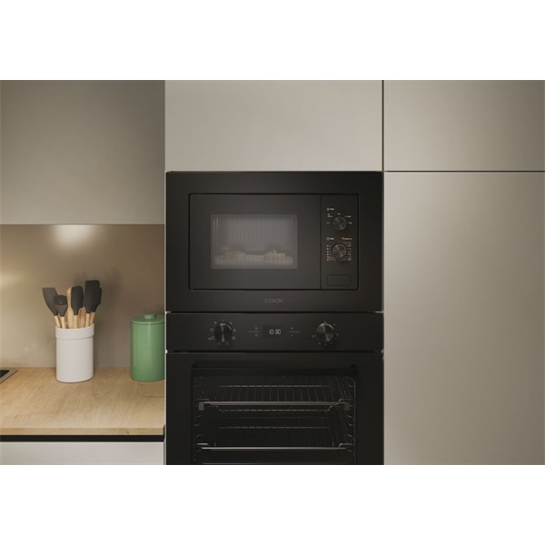 Candy CA38FMW8NB 1000W, 17literes, ezüst, beépíthető, mikrohullámú sütő