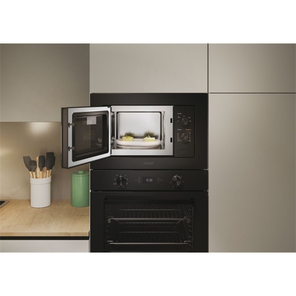 Candy CA38FMW8NB 1000W, 17literes, ezüst, beépíthető, mikrohullámú sütő