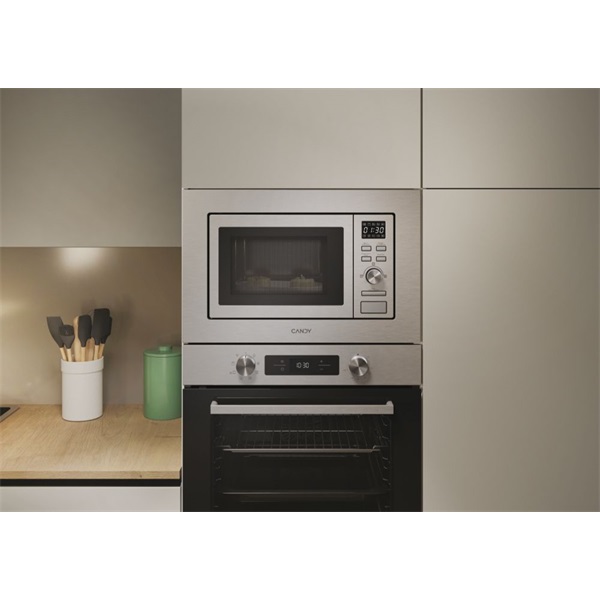 Candy CA38FMW8NG 1000W, 17literes, fekete, beépíthető, mikrohullámú sütő
