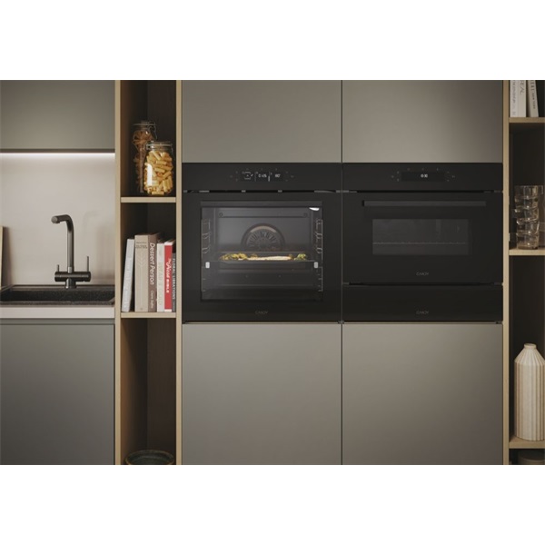 Candy CA6 N5G3YTB fekete, beépíthető, sütőtér: 78 liter, légkeveréses, grill sütő