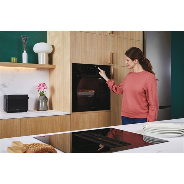 Candy CA6 N5G3YTB fekete, beépíthető, sütőtér: 78 liter, légkeveréses, grill sütő