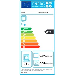Candy CA6 NP5B3EHTB fekete, beépíthető, sütőtér: 78L, sütő