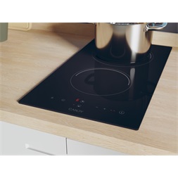Candy CDH30 fekete, beépíthető, elektromos üvegkerámia, főzőzóna: 2, beépíthető méret: 27cm, főzőlap