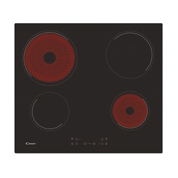 Candy CH64CCB/4U2 fekete, beépíthető, elektromos üvegkerámia, főzőzóna: 4, beépíthető méret: 56cm, főzőlap