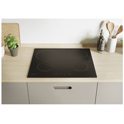 Candy CH64CCB fekete, beépíthető, elektromos üvegkerámia, főzőzóna: 4, beépíthető méret: 56cm, főzőlap