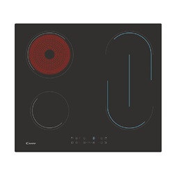 Candy CH64 BVT fekete, beépíthető, elektromos üvegkerámia, főzőzóna: 4, beépíthető méret: 56cm, főzőlap