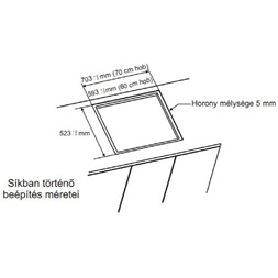 Candy CH64 BVT fekete, beépíthető, elektromos üvegkerámia, főzőzóna: 4, beépíthető méret: 56cm, főzőlap