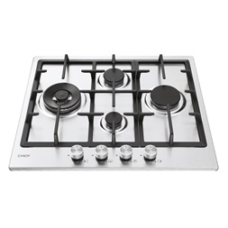 Candy CHG6D4WTX inox, beépíthető, gáz, főzőzóna:4, főzőlap