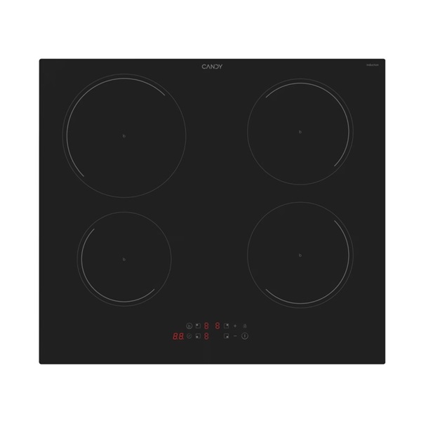 Candy CI642C/E14U fekete, beépíthető, indukciós, főzőzóna: 4, beépíthető méret: 56cm, főzőlap