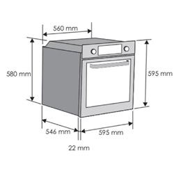 Candy FCP825XL E0/E fekete-inox, beépíthető, sütőtér: 70L, sütő