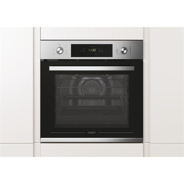 Candy FCP825XL E0/E fekete-inox, beépíthető, sütőtér: 70L, sütő
