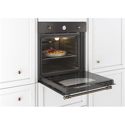 Candy FCR 824 GH/E fekete, beépíthető, sütőtér: 70L, grill, légkeverés, sütő