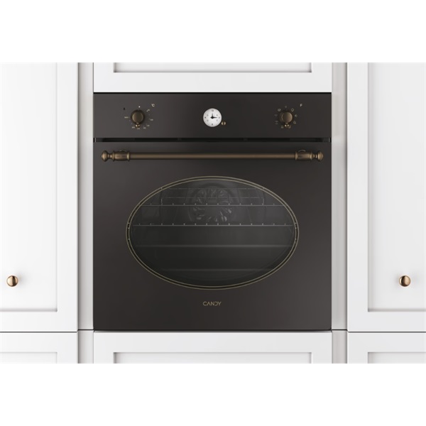 Candy FCR 824 GH/E fekete, beépíthető, sütőtér: 70L, grill, légkeverés, sütő