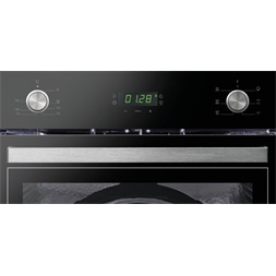 Candy FCT615NXL fekete, beépíthető, sütőtér: 65L, légkeverés, hidrolitikus, sütő