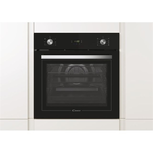 Candy FCT625NL fekete, beépíthető, sütőtér: 70L, légkeverés, sütő