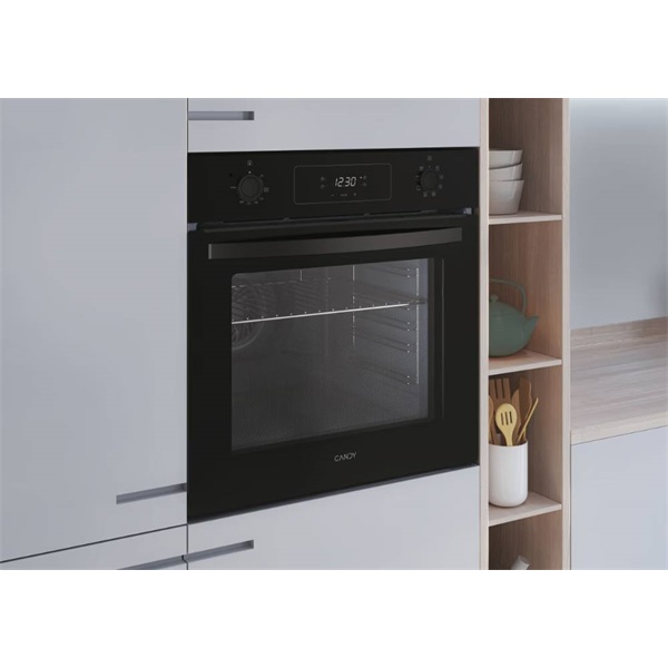Candy FIDCP N625L fekete, beépíthető, sütőtér: 70L, légkeverés, sütő