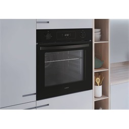 Candy FIDCP N625L fekete, beépíthető, sütőtér: 70L, légkeverés, sütő