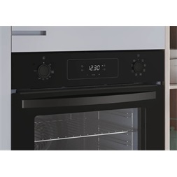 Candy FIDCP N625L fekete, beépíthető, sütőtér: 70L, légkeverés, sütő