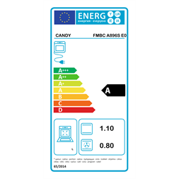 Candy FMBC A896S E0 fekete, beépíthető, sütőtér: 70L, pirolitikus, sütő