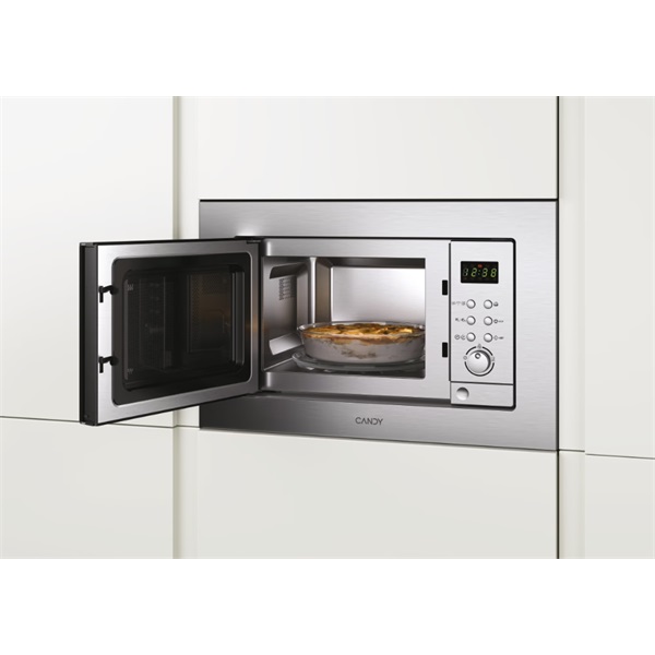 Candy MIC 201 EX 1000W 20L inox beépíthető mikrohullámú sütő