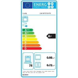 Candy PCA6 NP3T3EHTB fekete, beépíthető, sütőtér: 78L, grill, sütő
