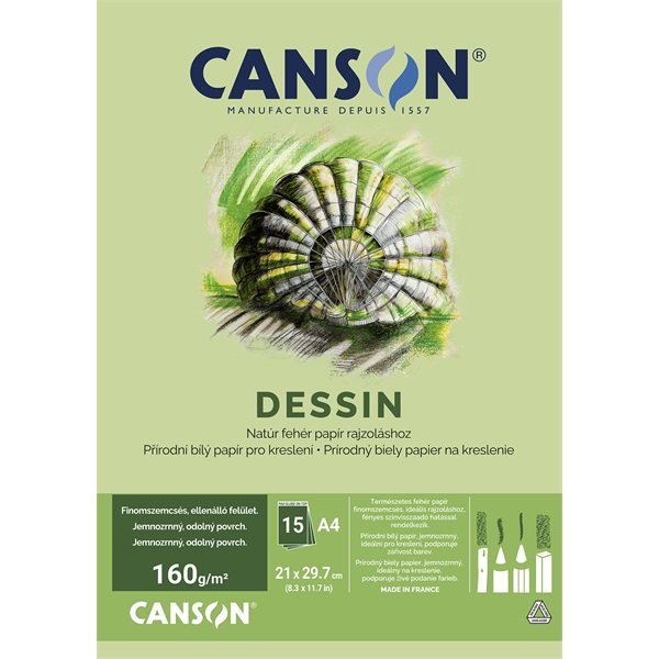 Canon A4 160g, 15 ív rajzpapír blokk