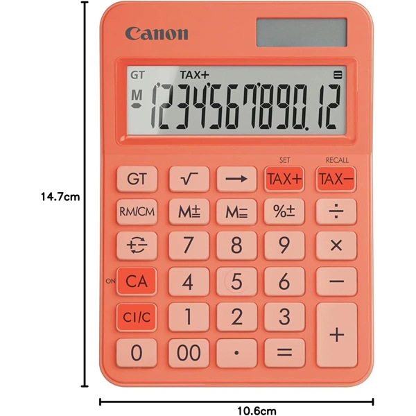 Canon LS-125KB narancssárga számológép