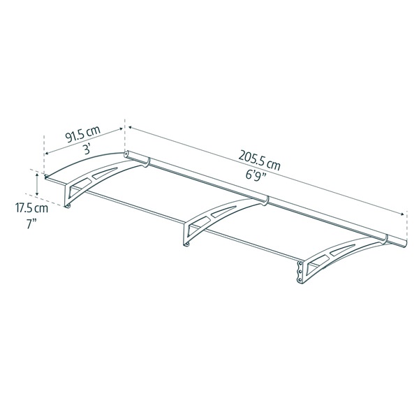 Canopia Aquila 2050 - bővíthető bejárati előtető