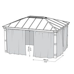 Canopia Dallas 14x16 árnyékoló függöny