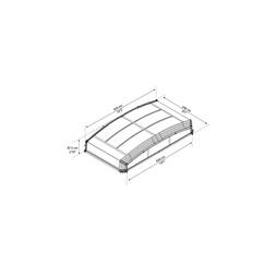Canopia Majorca – medence fedő 8 x 4 m