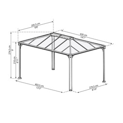Canopia Martinique 4300 - kerti pavilon