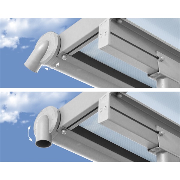 Canopia Sierra 5400 fehér 3 x 5,46 - pergola