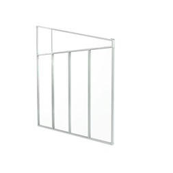 Canopia Sierra fehér pergola oldalfal