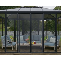 Canopia Torino télikertekhez (antracit) szúnyoghálós ajtó