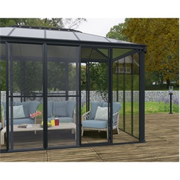 Canopia Torino télikertekhez (antracit) szúnyoghálós ajtó