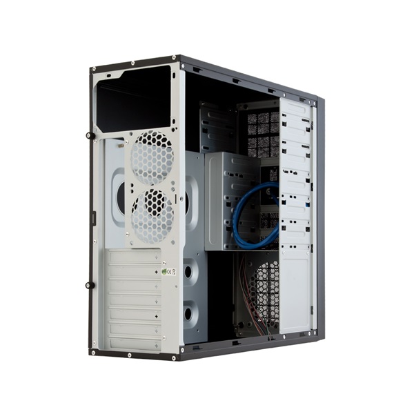 CHIEFTEC CQ-01B-U3-OP fekete (táp nélküli) ATX ház